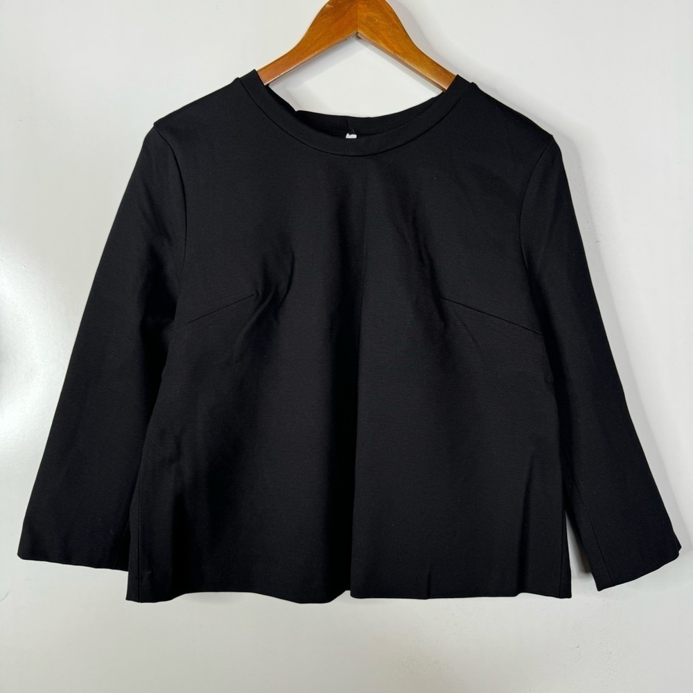 Imperial Black Bow Tie Back Top Size Medium